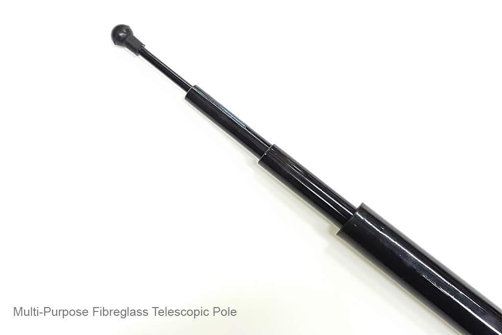 Telescopic Poles - 7m - Black with Cap