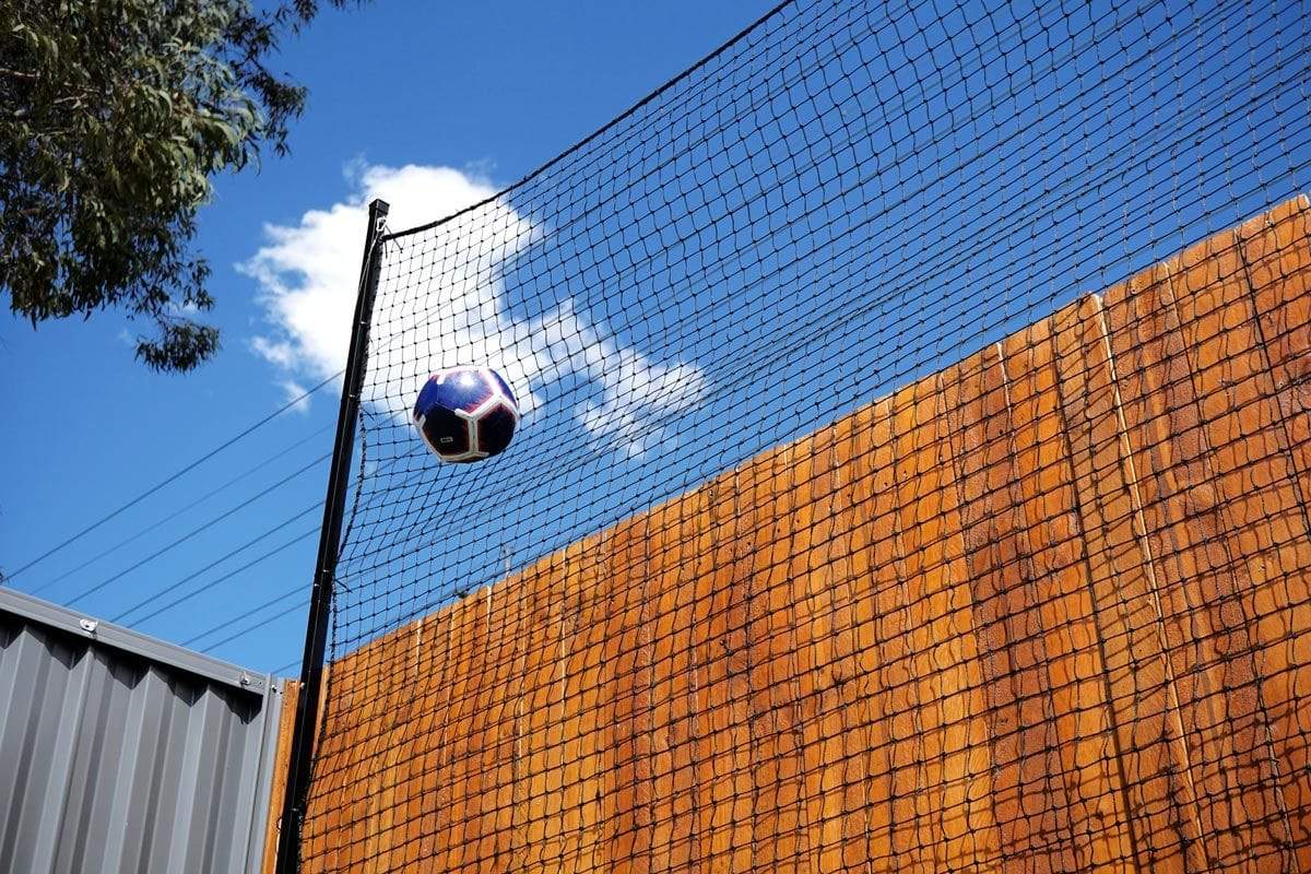 Ball Stop Barrier Nets with 2 Support Posts - 100mm sq (Multiple Sizes) - Image 14