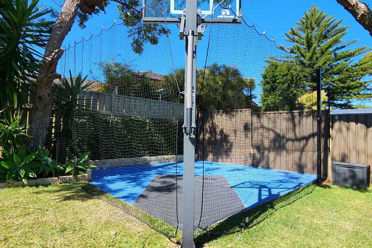 Ball Stop Barrier Nets with 2 Support Posts - 100mm sq (Multiple Sizes) - Image 20