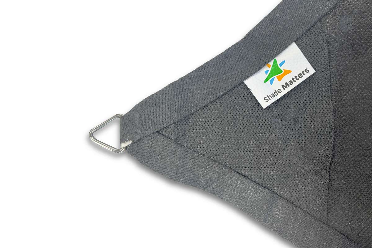 Charcoal Square Ultra-Heavy Duty Shade Sail - Image 7
