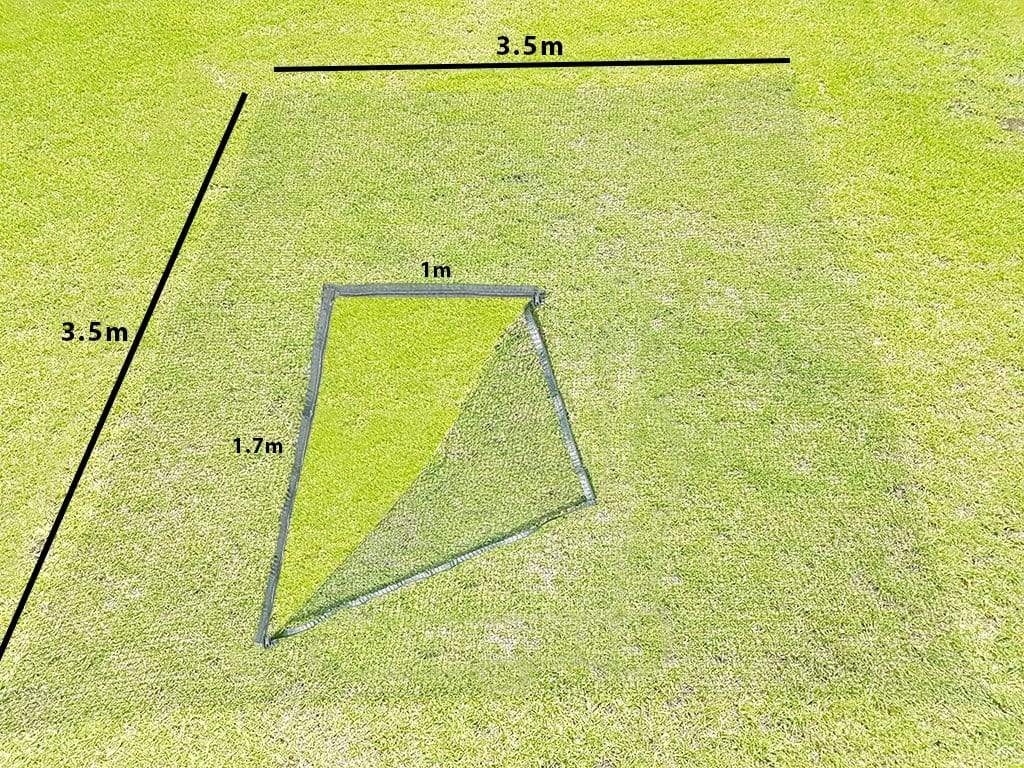 Complete Wall Net with F-Zipper (3.5m x 3.5m Netting) - Black - Image 6