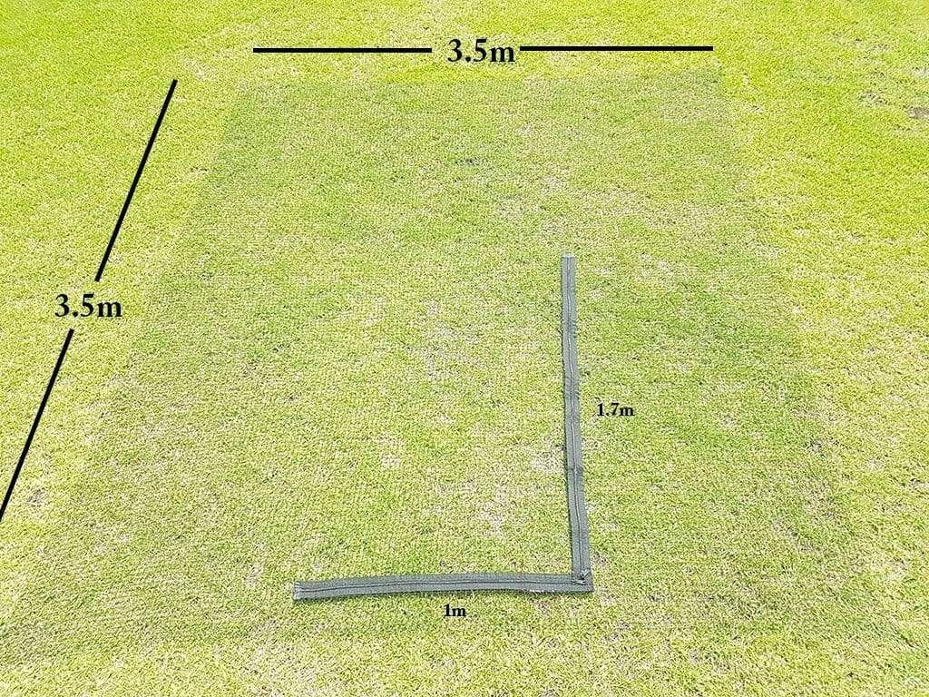 Complete Wall Net with F-Zipper (3.5m x 3.5m Netting) - Stone - Image 3