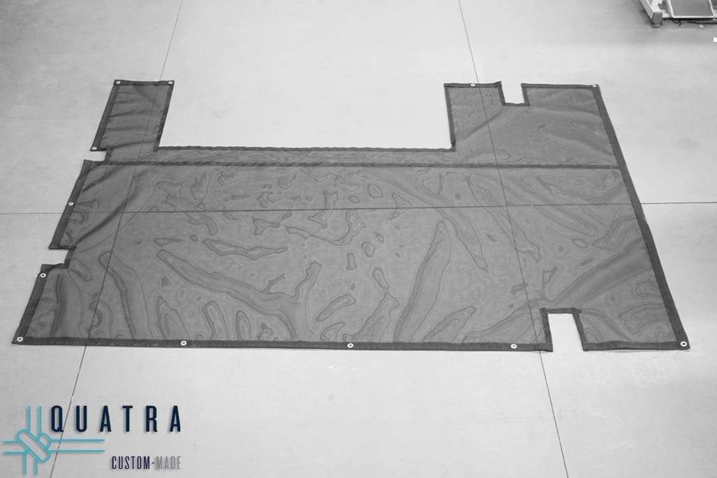 Custom Size Mesh-Guard Net W/- Webbing , Eyelets, Bungee & Clips (Max 2.8m L x 2.8m W) - Image 4