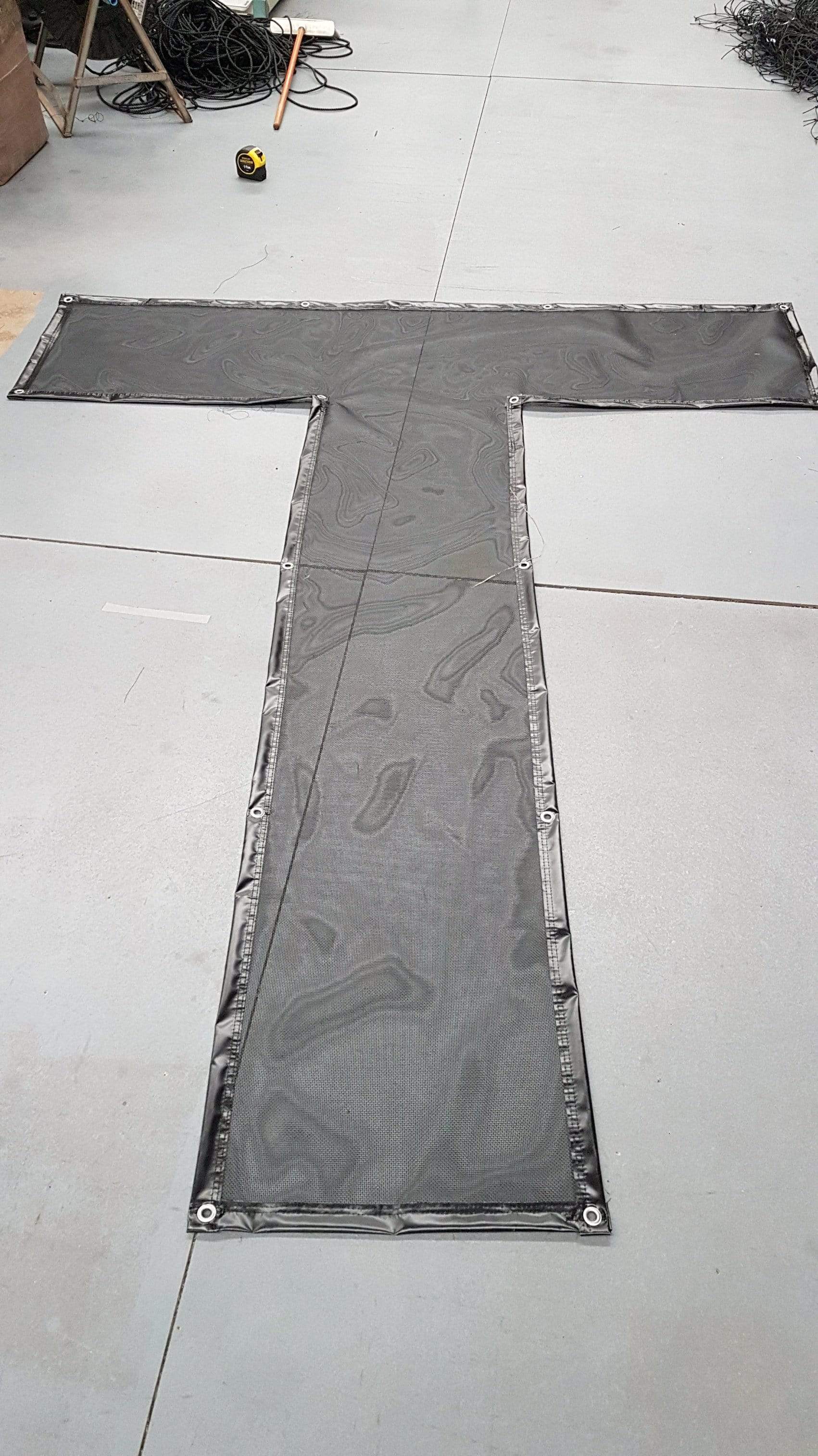 Custom Size Mesh-Guard Net W/- Webbing , Eyelets, Bungee & Clips (Max 2.8m L x 2.8m W) - Image 8