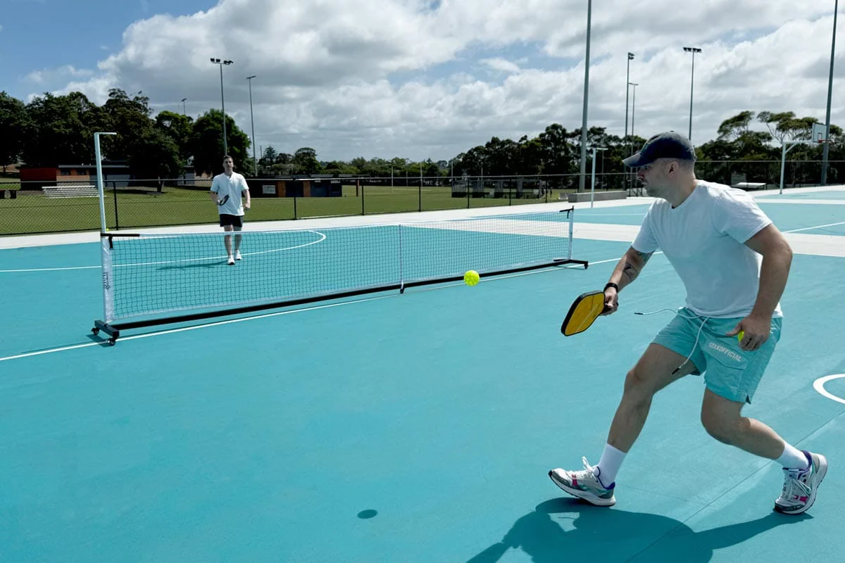 Deluxe Portable Pickleball Net with Wheels - Image 3