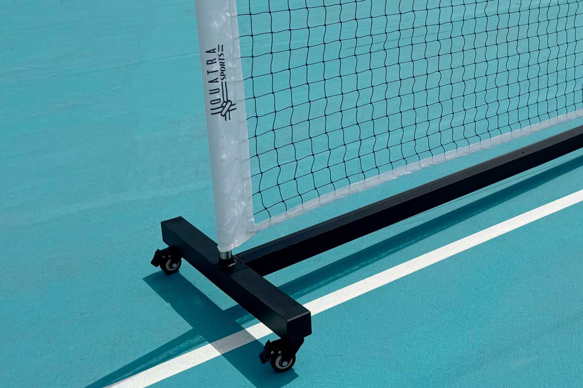 Deluxe Portable Pickleball Net with Wheels - Image 4