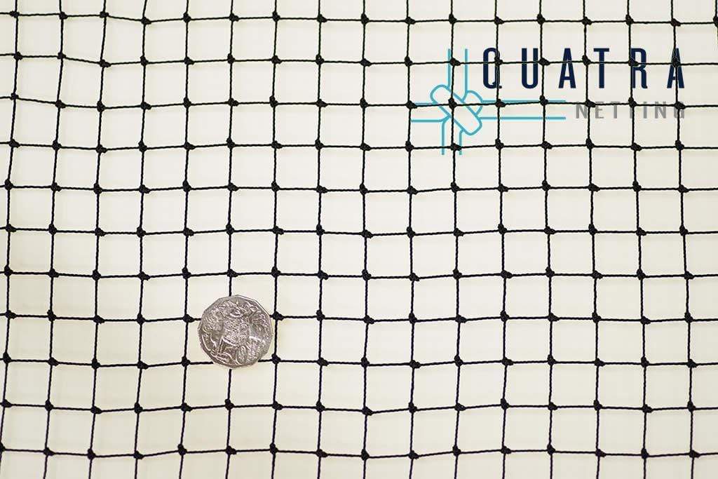 Heavy Duty 9ply Bird Netting with Reinforced Edging - Black - Image 6