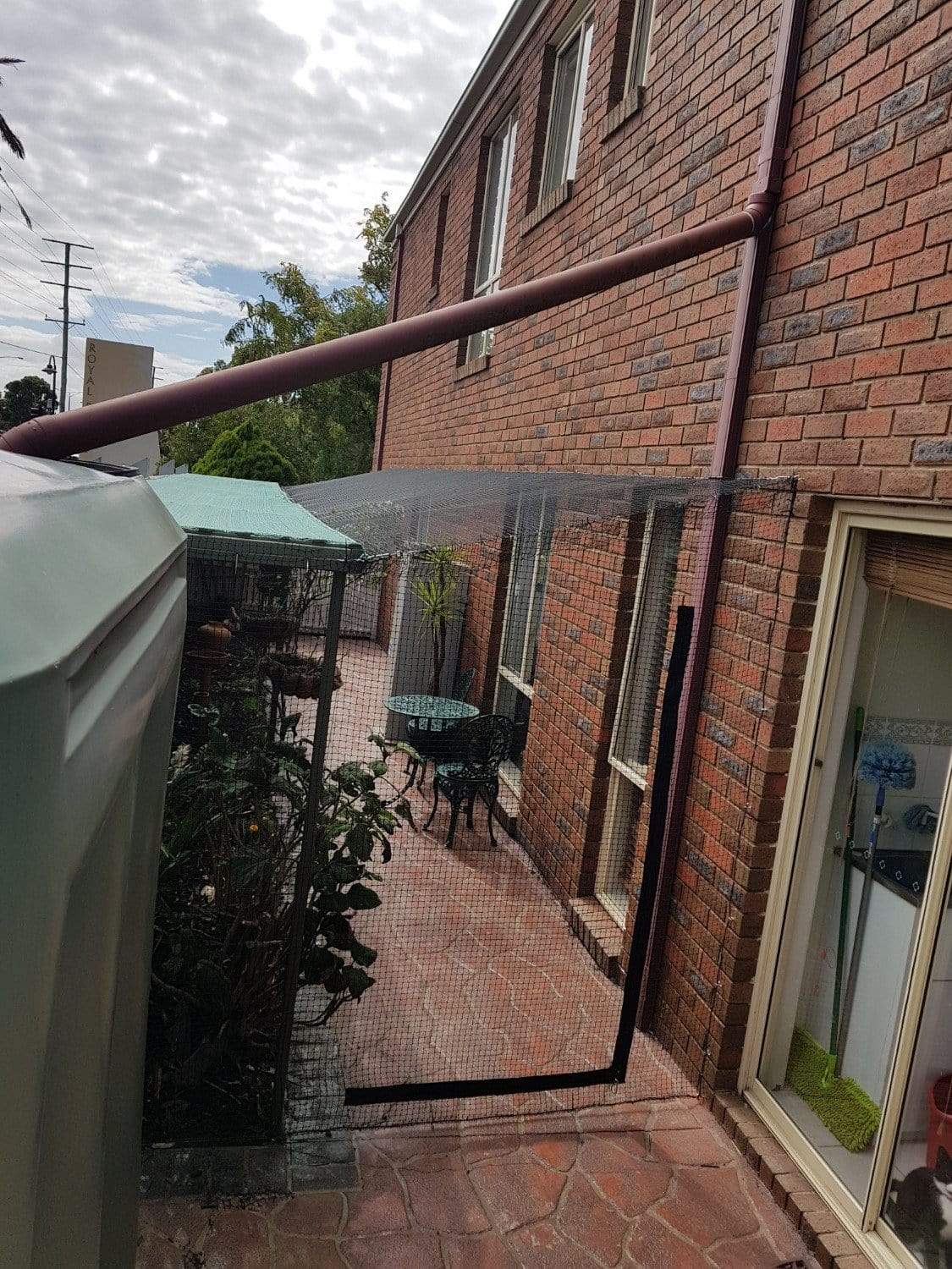 Stainless Steel Complete Wall Net with F-Zipper (3.5m x 3.5m Netting) - Black - Image 12