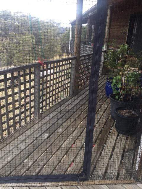 Stainless Steel Complete Wall Net with F-Zipper (3.5m x 3.5m Netting) - Black - Image 13
