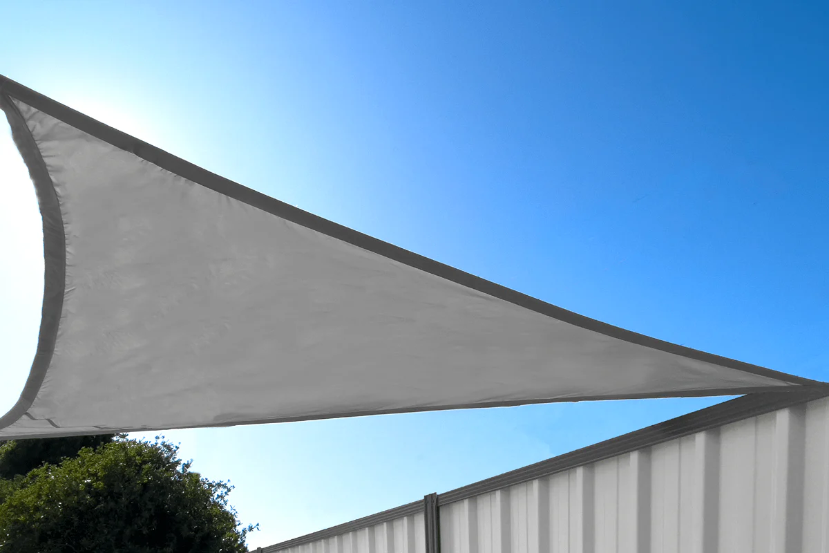 Grey Triangle Waterproof Shade Sail - Image 4